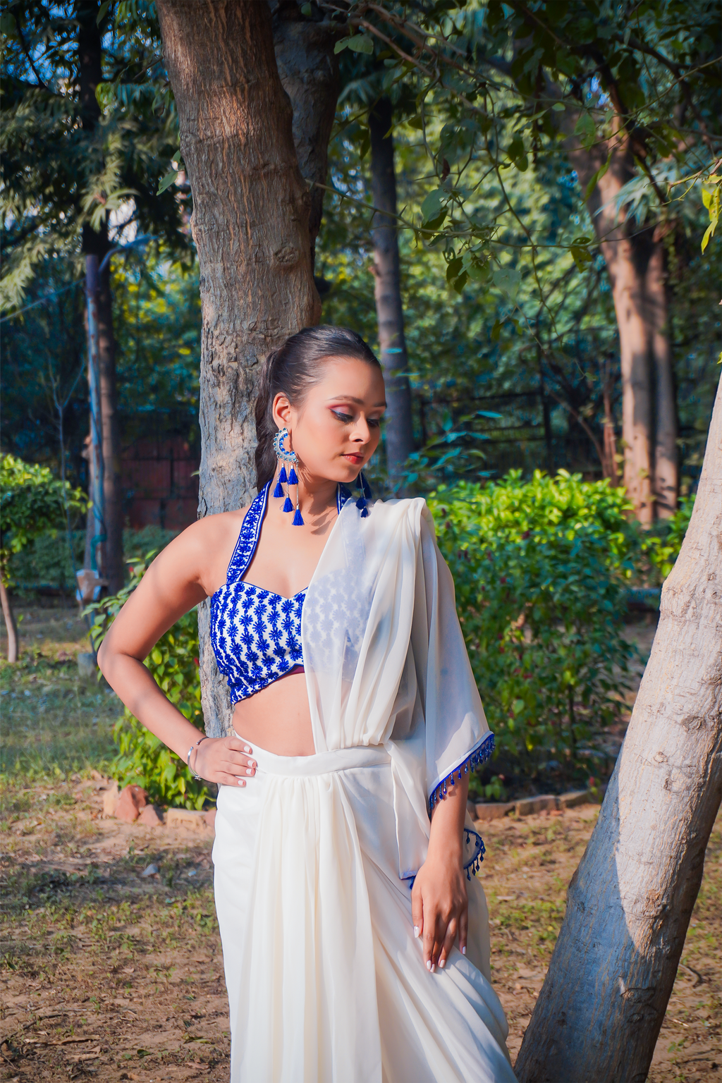 Sufaid Khwab Saree