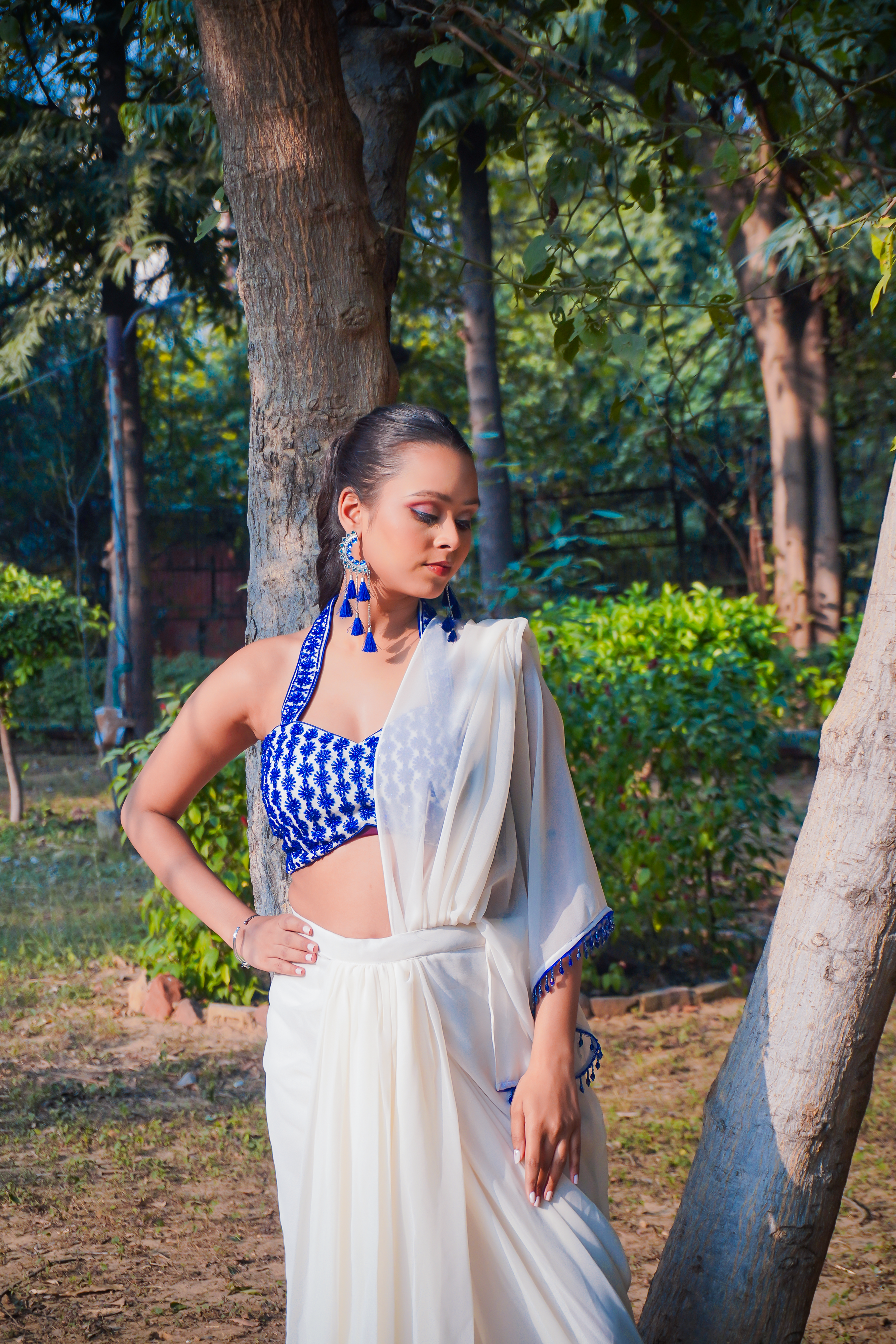 Sufaid Khwab Saree