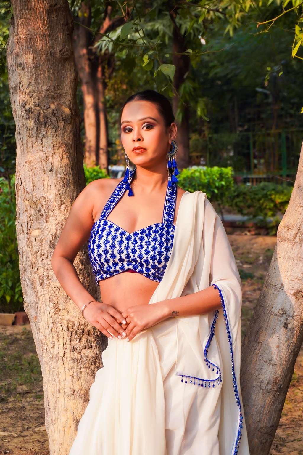 Sufaid Khwab Saree