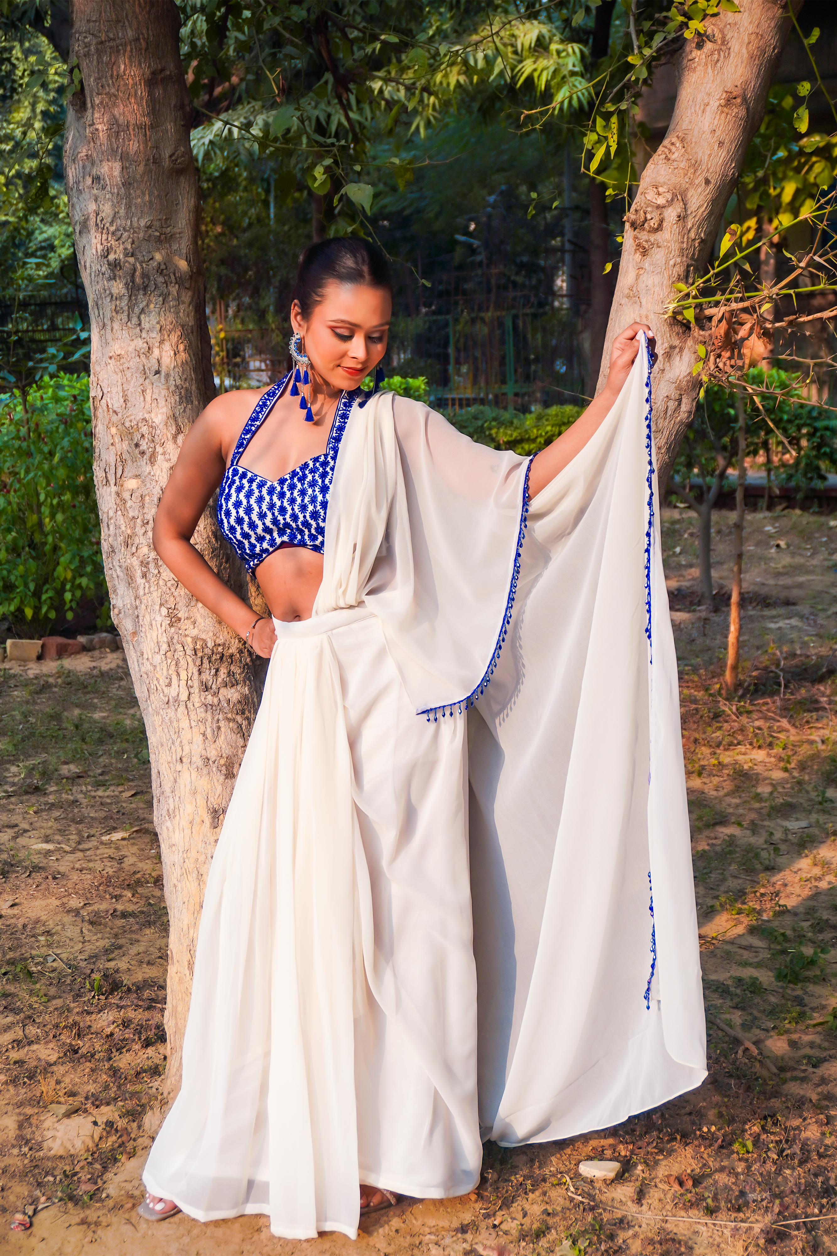 Sufaid Khwab Saree