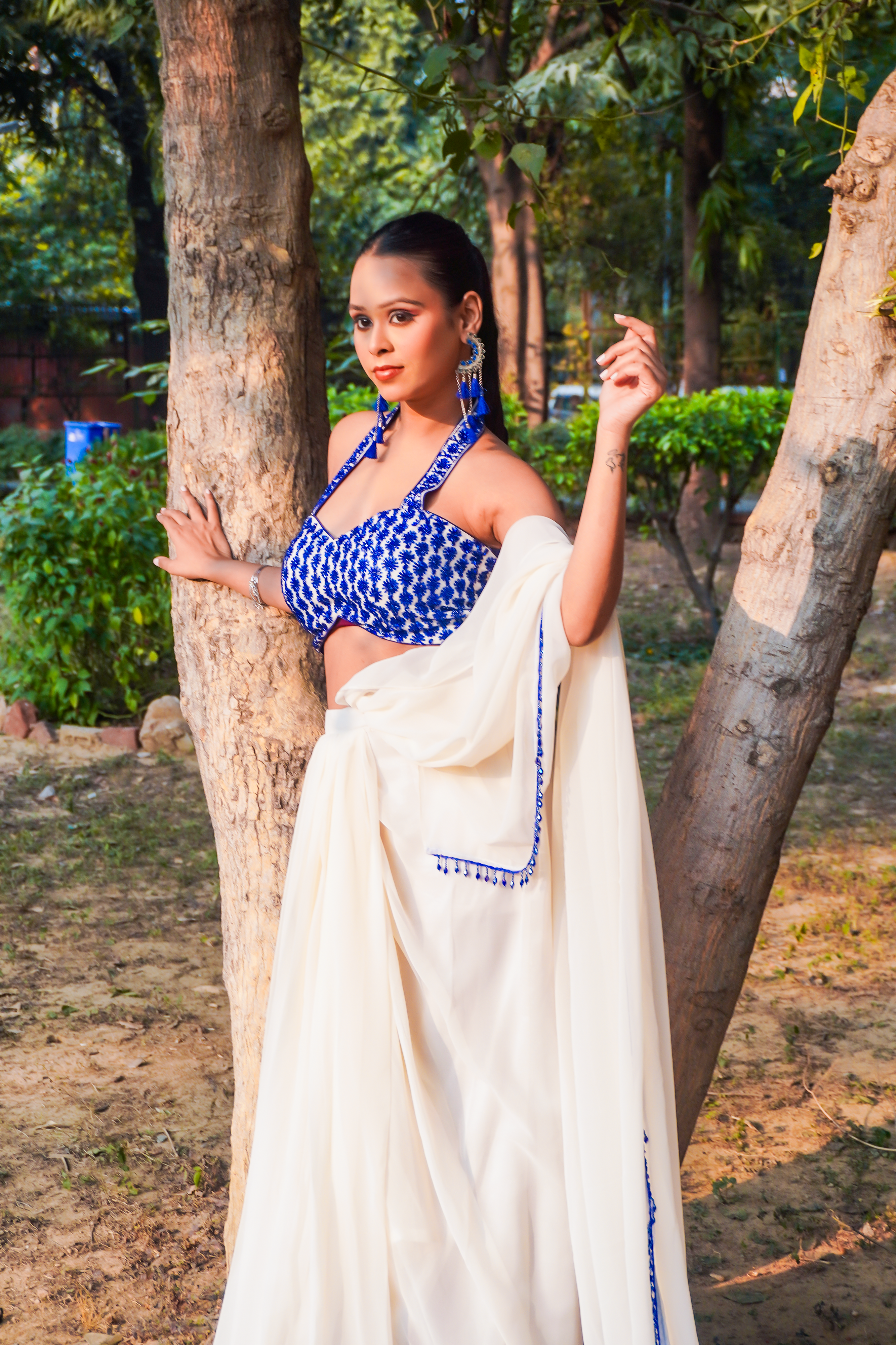 Sufaid Khwab Saree