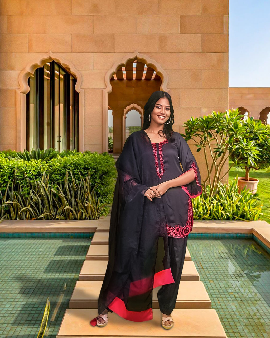 Gulabi Saaya Farsi Salwar