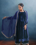 Neeli Makhmal Anarkali