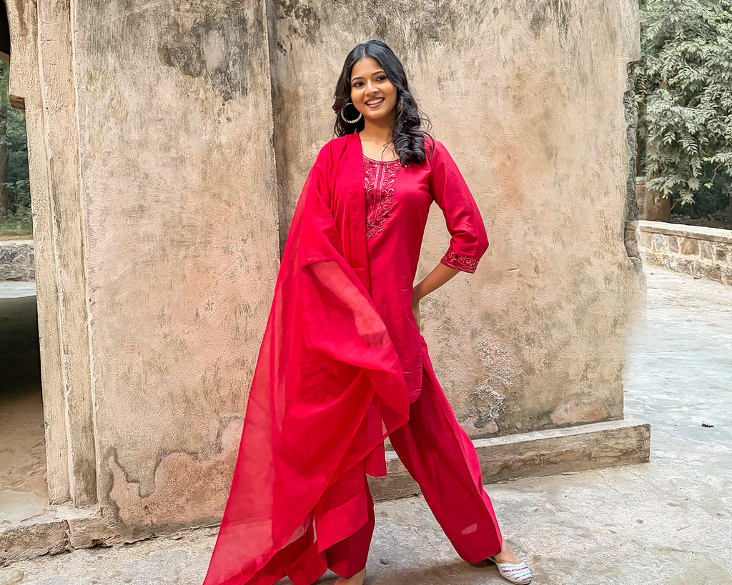 Surkh Farsi Salwar