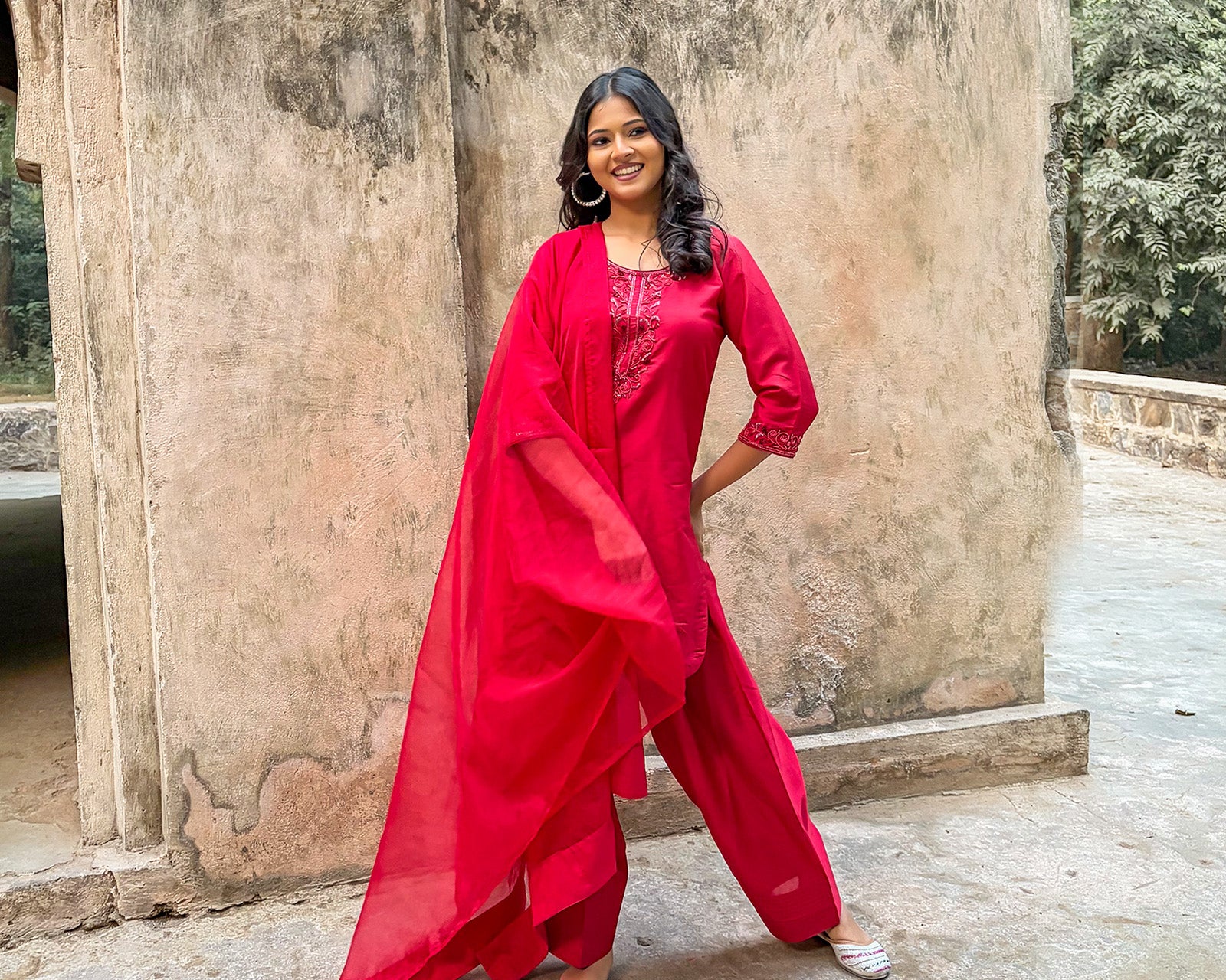Surkh Farsi Salwar